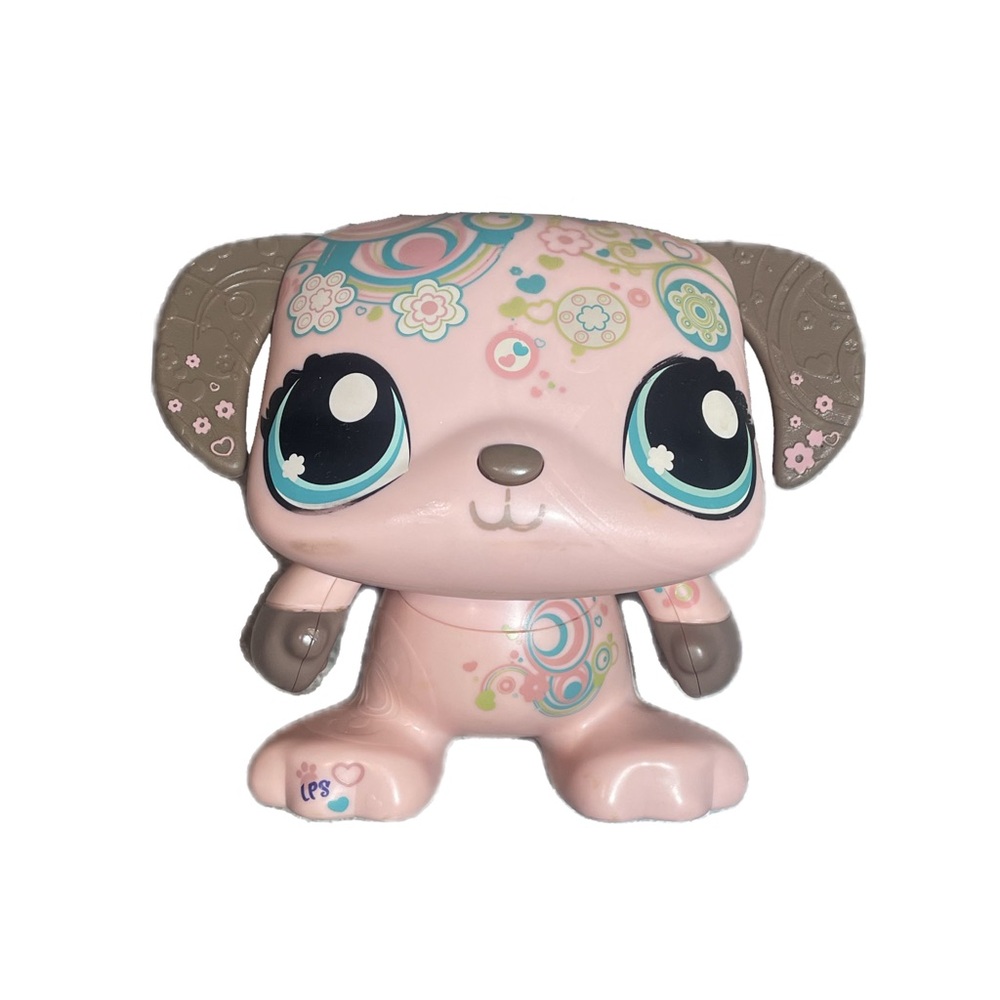 Littlest Pet Shop LPSO Harmony The Dancing Dog - Pink and Brown Puppy Figure
